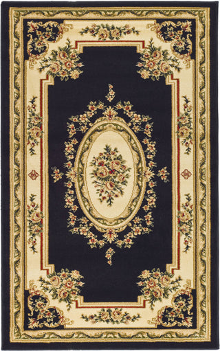 Safavieh Lyndhurst LNH218A Black/Ivory Area Rug main image