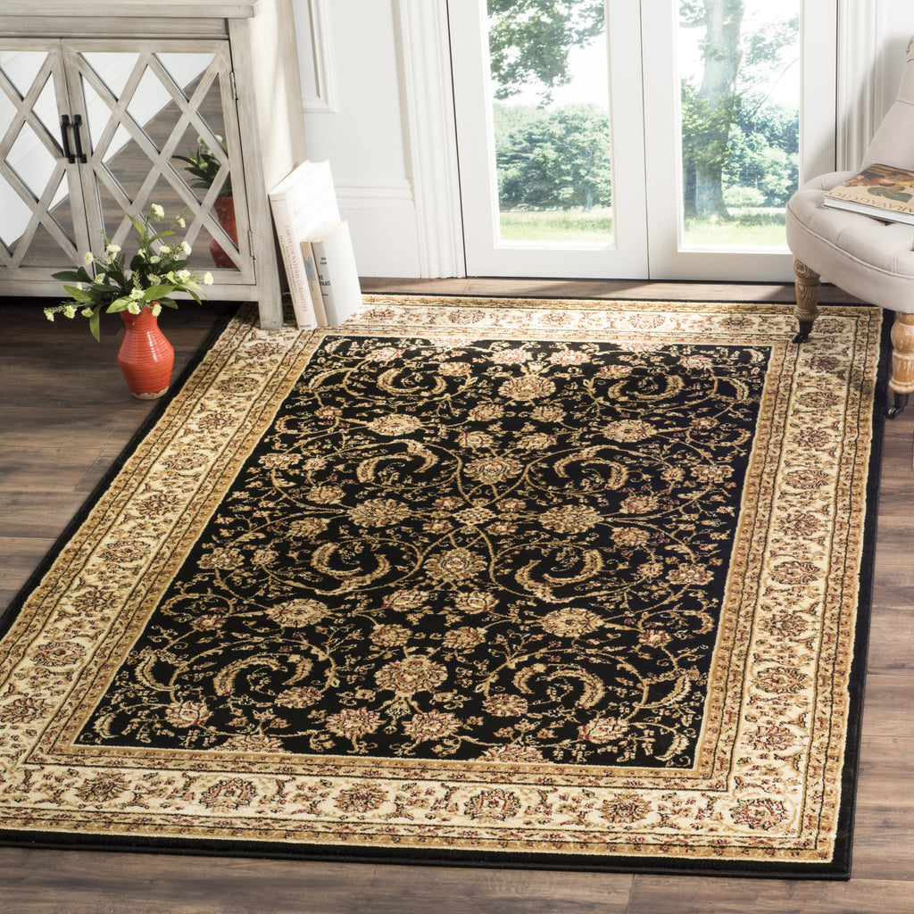 Ivory Black Pattern Rug Safavieh Lyndhurst LNH219A Black/Ivory Area Rug – Incredible Rugs and Decor