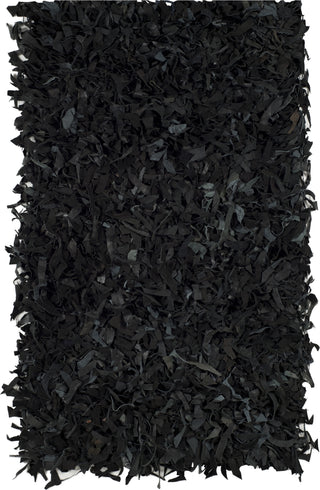 Safavieh Leather Shag LSG511 Black Area Rug main image