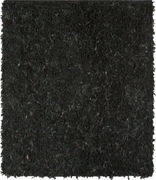 Safavieh Leather Shag LSG511 Black Area Rug 6' Square