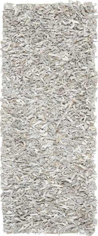 Safavieh Leather Shag LSG511 White Area Rug 2' 3'' X 6'