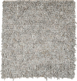 Safavieh Leather Shag LSG511 White Area Rug 6' Square