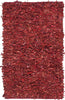 Safavieh Leather Shag LSG511 Red Area Rug 3' X 5'