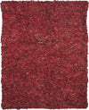 Safavieh Leather Shag LSG511 Red Area Rug 8' X 10'