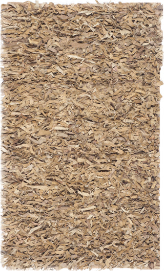 Safavieh Leather Shag LSG511 Light Gold Area Rug 3' X 5'