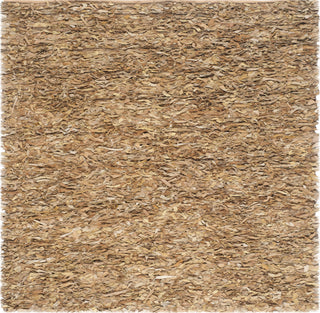 Safavieh Leather Shag LSG511 Light Gold Area Rug Square