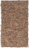 Safavieh Leather Shag LSG511 Brown Area Rug 5' X 8'