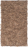 Safavieh Leather Shag LSG511 Brown Area Rug 5' X 8'