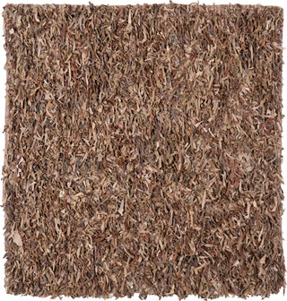 Safavieh Leather Shag LSG511 Brown Area Rug 6' Square