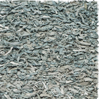 Safavieh Leather Shag LSG511 Light Blue Area Rug 