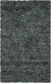 Safavieh Leather Shag LSG511 Grey Area Rug 5' X 8'