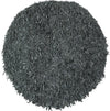 Safavieh Leather Shag LSG511 Grey Area Rug Round