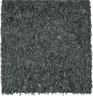 Safavieh Leather Shag LSG511 Grey Area Rug Square