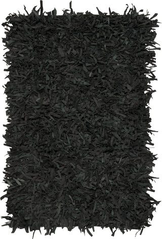 Safavieh Leather Shag LSG601 Black Area Rug main image