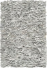 Safavieh Leather Shag LSG601 Grey/White Area Rug 
