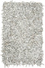 Safavieh Leather Shag LSG601 Grey/White Area Rug main image