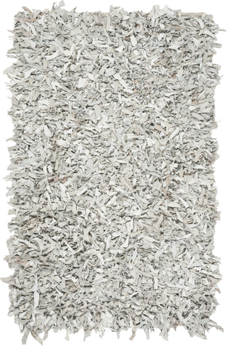 Safavieh Leather Shag LSG601 Grey/White Area Rug main image