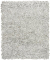 Safavieh Leather Shag LSG601 Grey/White Area Rug 8' X 10'