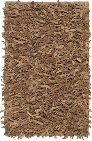 Safavieh Leather Shag LSG601 Light Gold Area Rug 