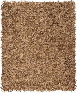 Safavieh Leather Shag LSG601 Light Gold Area Rug 8' X 10'