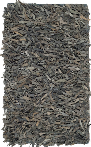 Safavieh Leather Shag LSG601 Grey/Beige Area Rug 2' X 3'