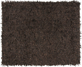 Safavieh Leather Shag LSG601 Dark Brown Area Rug 8' X 10'