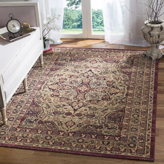 Safavieh Lavar Kerman LVK601B Creme/Red Area Rug  Feature