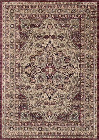 Safavieh Lavar Kerman LVK601B Creme/Red Area Rug 