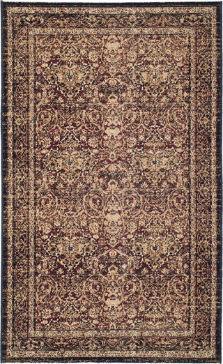 Safavieh Lavar Kerman LVK618D Red/Navy Area Rug 