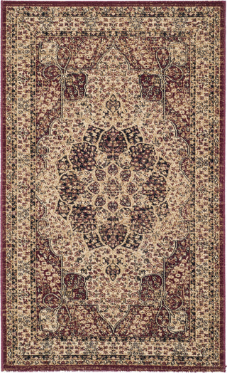 Safavieh Lavar Kerman LVK621B Creme/Red Area Rug 