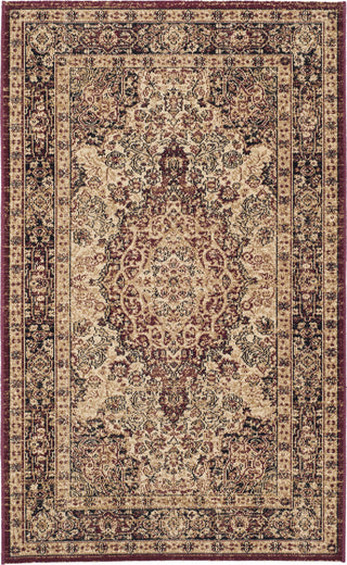 Safavieh Lavar Kerman LVK637A Cream/Navy Area Rug 