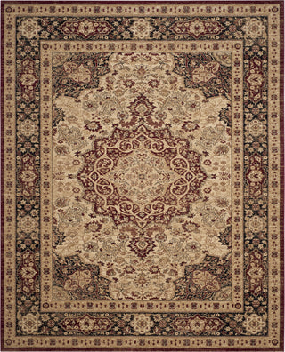 Safavieh Lavar Kerman LVK637A Cream/Navy Area Rug 