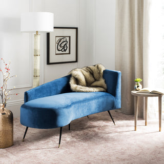 Safavieh Evangeline Parisian Settee Navy  Feature