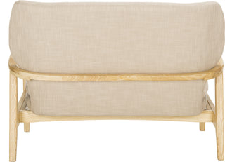 Safavieh Ellaria Loveseat Beige and Natural Furniture 