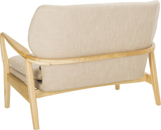 Safavieh Ellaria Loveseat Beige and Natural Furniture 