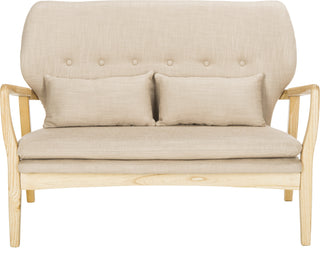 Safavieh Ellaria Loveseat Beige and Natural Furniture main image