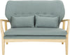 Safavieh Ellaria Loveseat Blue and Natural Furniture main image
