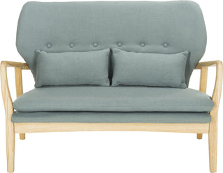 Safavieh Ellaria Loveseat Blue and Natural Furniture main image