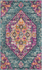 Safavieh Madison MAD119C Blue/Fuchsia Area Rug 