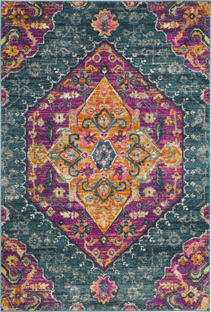 Safavieh Madison MAD119C Blue/Fuchsia Area Rug main image