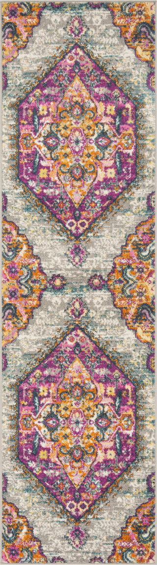 Safavieh Madison MAD119G Light Grey/Fuchsia Area Rug 