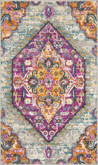 Safavieh Madison MAD119G Light Grey/Fuchsia Area Rug 