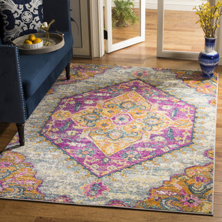 Safavieh Madison MAD119G Light Grey/Fuchsia Area Rug  Feature