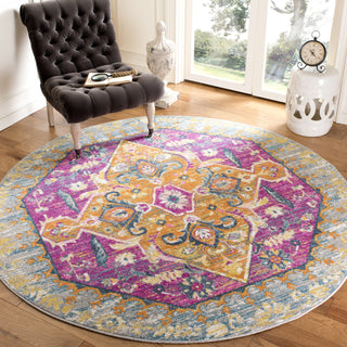 Safavieh Madison MAD119G Light Grey/Fuchsia Area Rug 