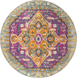 Safavieh Madison MAD119G Light Grey/Fuchsia Area Rug 