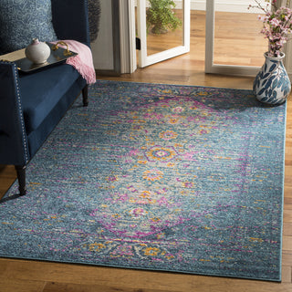 Safavieh Madison MAD122C Blue/Fuchsia Area Rug  Feature