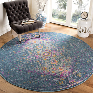 Safavieh Madison MAD122C Blue/Fuchsia Area Rug 