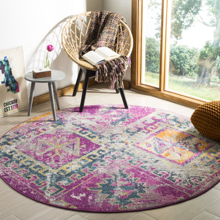 Safavieh Madison MAD125F Fuchsia/Blue Area Rug 