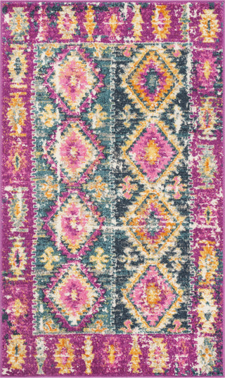 Safavieh Madison MAD129F Fuchsia/Blue Area Rug 