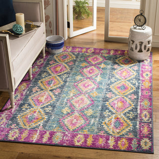 Safavieh Madison MAD129F Fuchsia/Blue Area Rug  Feature